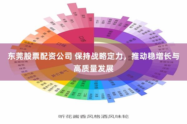 东莞股票配资公司 保持战略定力，推动稳增长与高质量发展