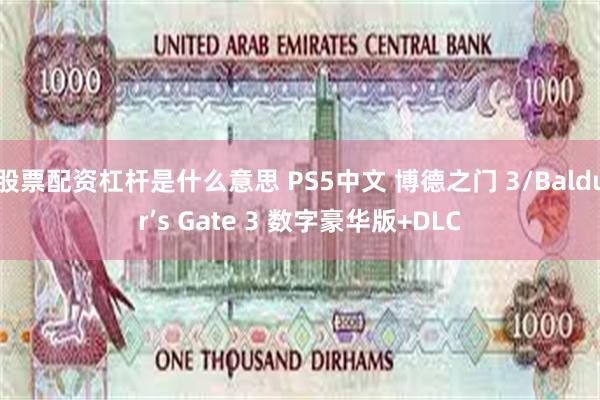 股票配资杠杆是什么意思 PS5中文 博德之门 3/Baldur’s Gate 3 数字豪华版+DLC