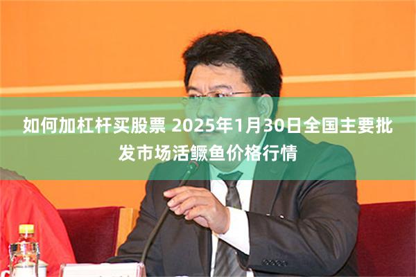 如何加杠杆买股票 2025年1月30日全国主要批发市场活鳜鱼价格行情