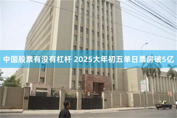 中国股票有没有杠杆 2025大年初五单日票房破5亿