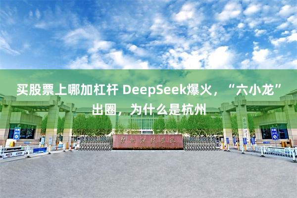 买股票上哪加杠杆 DeepSeek爆火，“六小龙”出圈，为什么是杭州